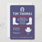 Cowboy Invitation Kaart (Voorkant)