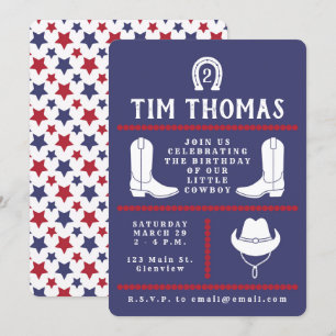 Cowboy Invitation Kaart