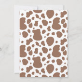 Cowboy Invitation | Uitnodiging Koe | WESTERN (Achterkant)