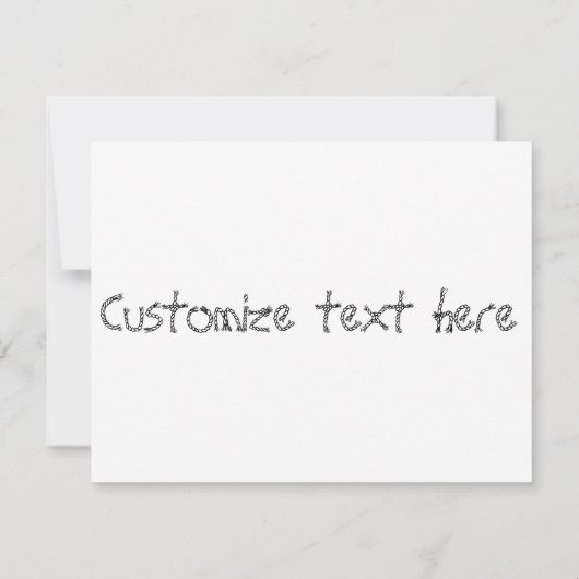 Cowboy Invite Kaart (Achterkant)