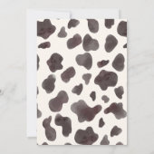 Cowboy Ivoren Laarzen & Bubbly Vrijgezellenfeest Kaart (Achterkant)