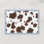 Cowboy jeans en goedkope luier Raffle Ticket Informatiekaartje (Achterkant)