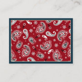 Cowboy jeans en goedkope luier Raffle Ticket Informatiekaartje (Achterkant)