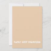 Cowboy Jongens Verjaardagsuitnodiging, Bewerkbaar  Kaart (Achterkant)