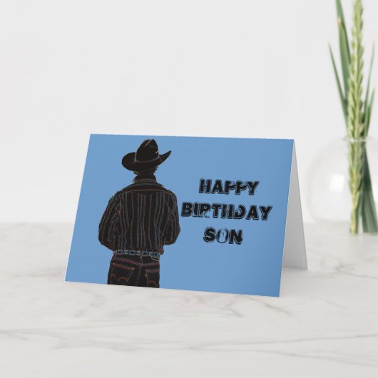 cowboy kaart (Voorkant)