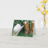 Cowboy Kaart (Gele Bloem)