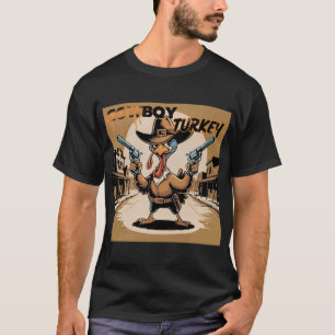 Cowboy-kalkoen T-shirt