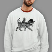 Cowboy Kat Ridit Rat Western Lijn T-shirt