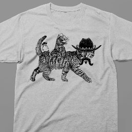Cowboy Kat Ridit Rat Western Lijn T-shirt
