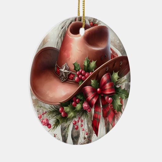 Cowboy Keramisch Ornament (Rechts)