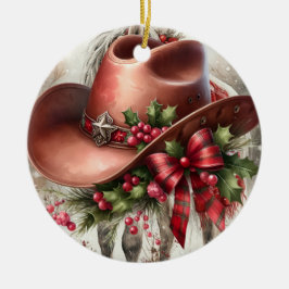 Cowboy Keramisch Ornament