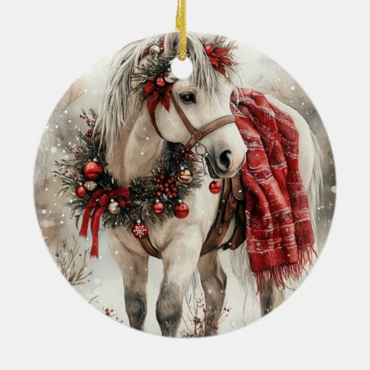 Cowboy Keramisch Ornament (Achterkant)