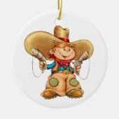 Cowboy Keramisch Ornament (Voorkant)