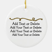 Cowboy Keramisch Ornament (Achterkant)