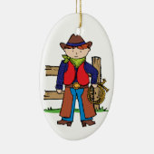 Cowboy Keramisch Ornament (Rechts)