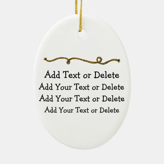 Cowboy Keramisch Ornament (Achterkant)