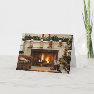 Cowboy kerst feestdagen kaart