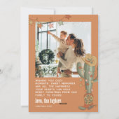 Cowboy Kerst Multi Foto Familie Kerst Kaart (Achterkant)