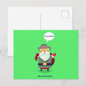 Cowboy Kerstkaart Briefkaart (Voorkant / Achterkant)