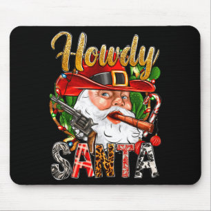 Cowboy Kerstman Howdy Kerstmis Western Country Muismat