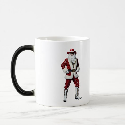 Cowboy Kerstman Magische Mok (Links)