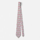 Cowboy Kerstman Western Kerstpret Fun Blauw Stropdas (Voorkant)