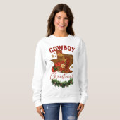 Cowboy Kerstmis Trui (Voorkant volledig)