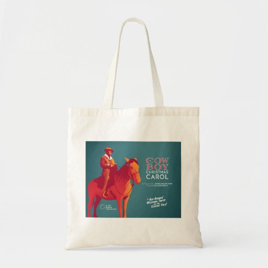 Cowboy-kersttas Carol Bag Tote Bag (Voorkant)