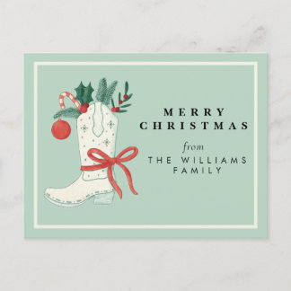 Cowboy Kerstvakantie Briefkaart Groet