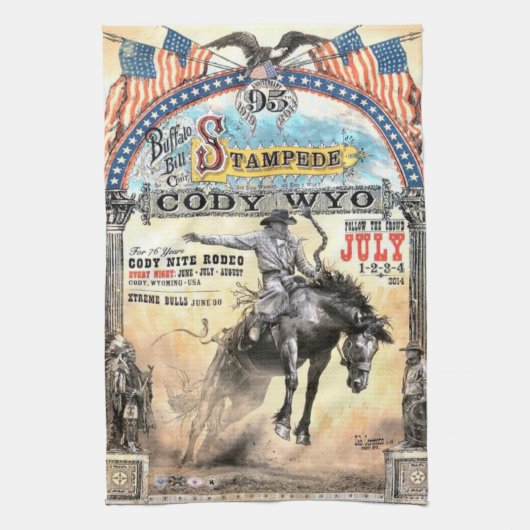 Cowboy Keukendoekjes Theedoek (Verticaal)