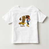 Cowboy Kids Birthday Party Custom Hispanic Boy Kinder Shirts (Voorkant)