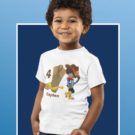 Cowboy Kids Birthday Party Custom Hispanic Boy Kinder Shirts