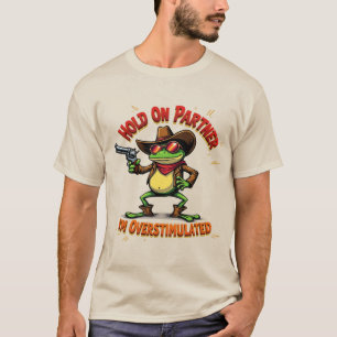 Cowboy Kikker Meme T-shirt - Westerse Cowboy Cadea