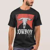 Cowboy Killers Bull Skull Howdy Punchy Western Cou T-shirt (Voorkant)