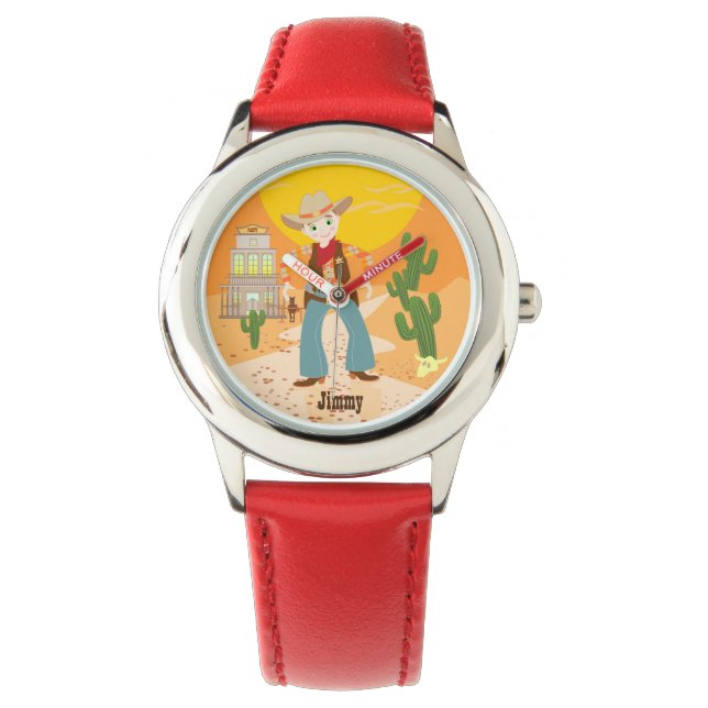 Cowboy kind horloge (Voorkant)