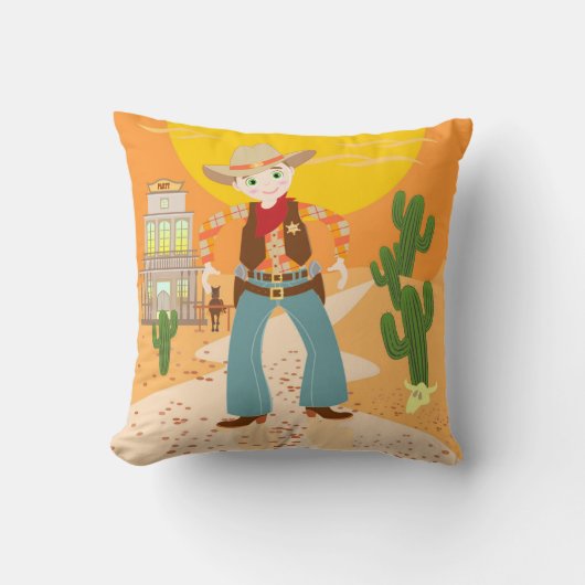Cowboy kind kussen (Voorkant)