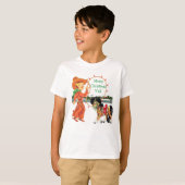 Cowboy-Kind met Rope- en paardenvakantie T-Shirt (Voorkant volledig)