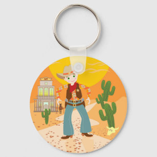 Cowboy kind sleutelhanger