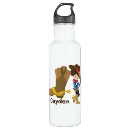 Cowboy Kinder Cute Boys Monogram Rodeo Wild West Waterfles