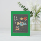  "Cowboy Kinder" kerstmis Feestdagenkaart (Staand voorkant)