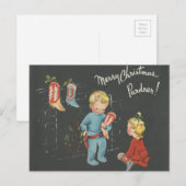  "Cowboy Kinder" kerstmis Feestdagenkaart (Voorkant / Achterkant)