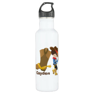 Cowboy Kinderen Cute Boys Monogram Rodeo Wilde Wes Waterfles