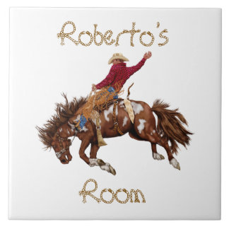 Cowboy Kinderkamer met Rodeo Thema Tegeltje