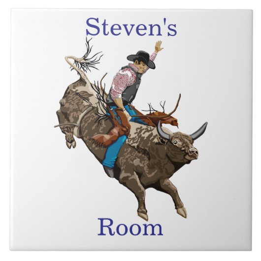 Cowboy Kinderkamer Tegeltje (Voorkant)