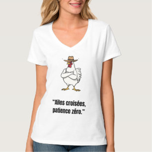 Cowboy Kippenattitude - Grappig Cartoon T-shirt