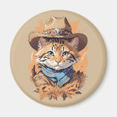  cowboy kitten ontwerp magneet (Voorkant)