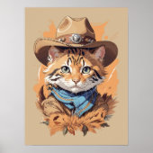 cowboy kitten ontwerp poster (Voorkant)