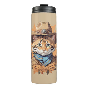 cowboy kitten ontwerp thermosbeker