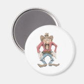 Cowboy klaar om te tekenen magneet (Voorkant / Achterkant)