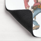 Cowboy klaar om te tekenen muismat (Hoek)